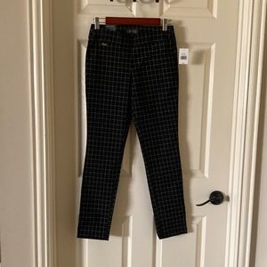 THE LIMITED Black Ankle Pant Plaid Checkered Work Attire Clothes Business 0 NWT